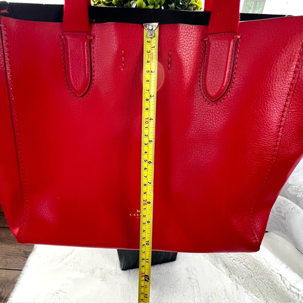 Coach Derby Large Tote Bag Red - Picture 13 of 16